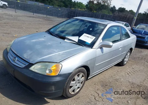 2001 Honda Civic Ex from USA, damaged, VIN 1HGEM21991L108167